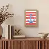 Anker - Verfspatten - Rood - Blauw Light Box met kabel (Tafellamp) klein -sfeer2
