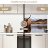 Schotse hooglander - Bruin - Water keuken achterwand 2 middel -voor-na2_NL