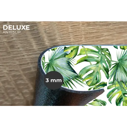 Inductie beschermer - Tropical - Bladeren - Jungle - Inductie mat Placemat vinyl groot -closeup