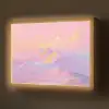 Bergtoppen - Wolken - Dromerig Light Box met batterij (Wandlamp) middel -z3d_website