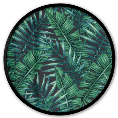 Bladeren - Jungle - Tropical Fotolijst rond zonder passe partout klein -3d