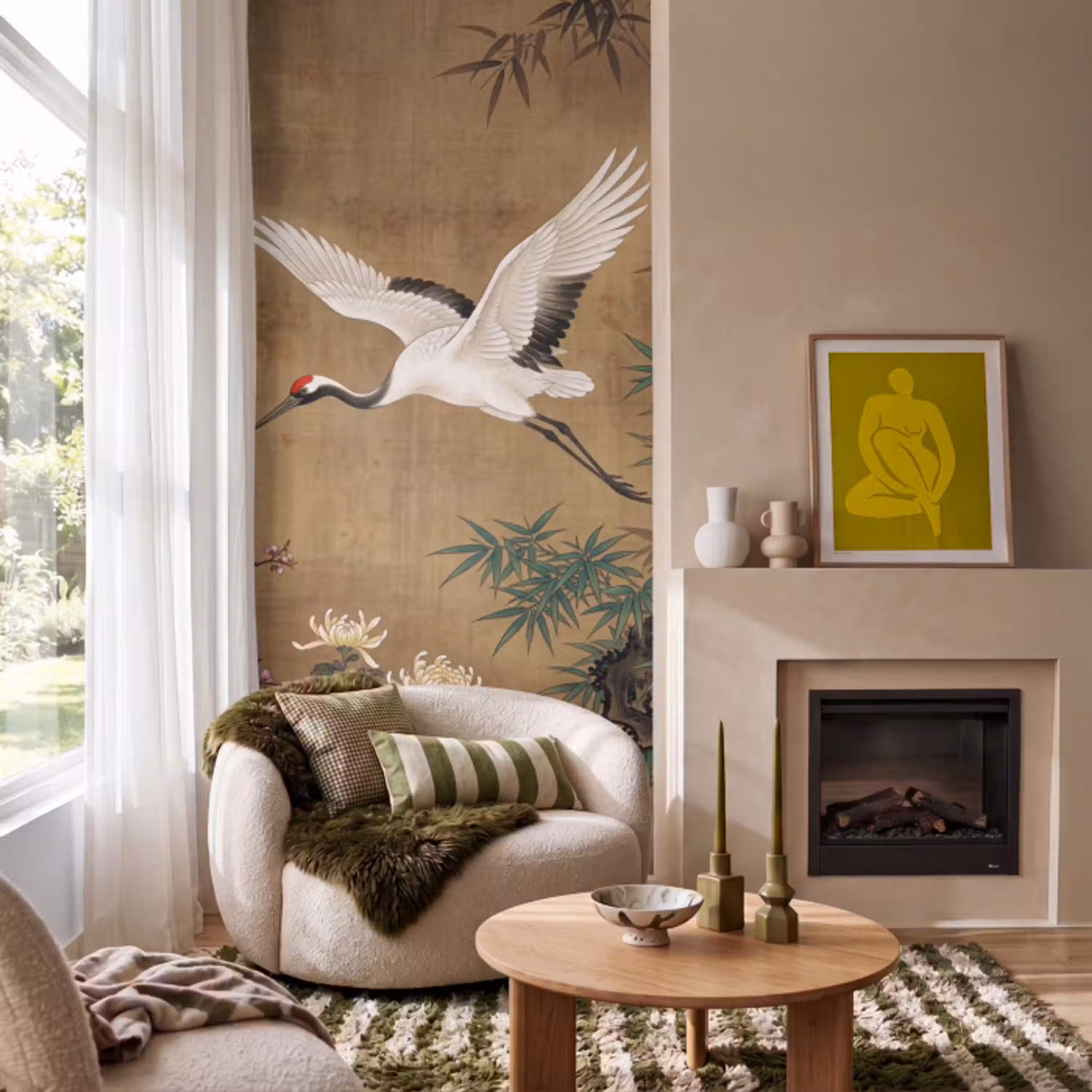 Oosters - Elegant - Kleurrijk Behang Vlies klein -sfeer2
