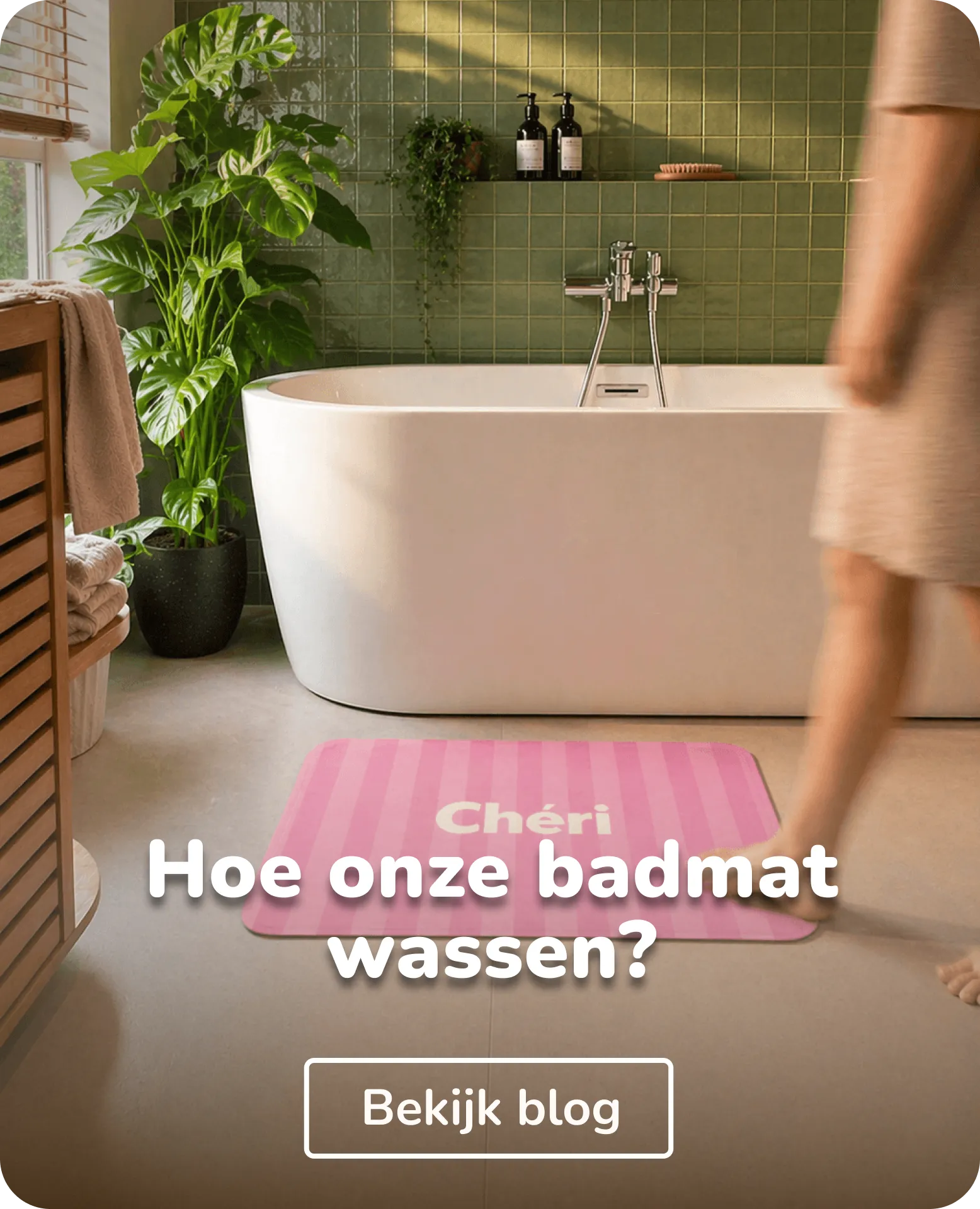 hoe onze badmat wassen