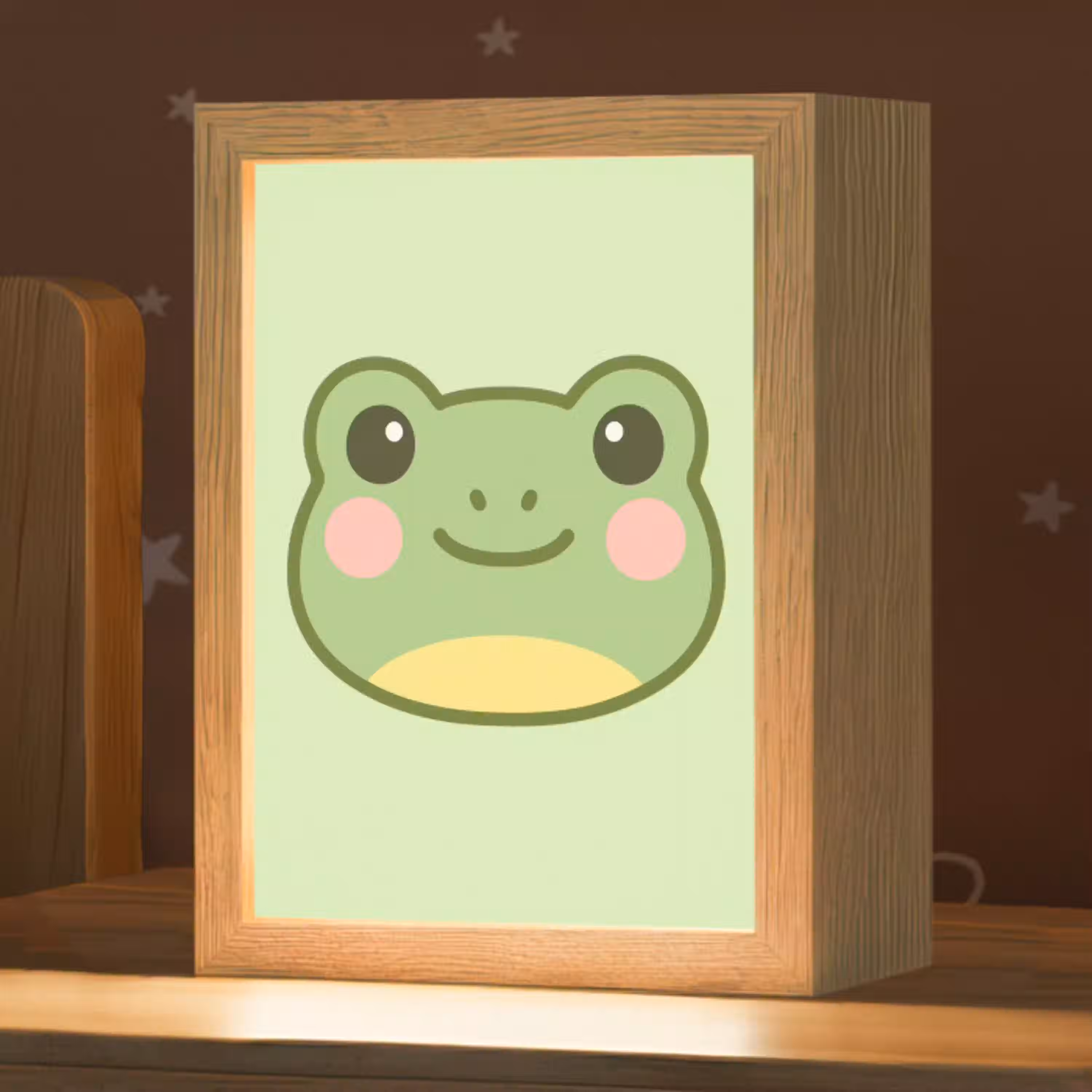 Kikker - Groen - Vriendelijkheid Light Box met kabel klein -zzz_3d_website