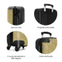 Waaier - Geometrisch - Groen NBS - Handbagage koffer - Volwassenen Unisex middel zzzzzzzbolletjes_FR