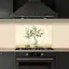 Vaas - Keramiek - Olijftakken keuken achterwand spatscherm klein -sfeer1