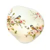 Takken - Bloemen - Vogeltjes - Roze Wandcirkel Organisch Aluminium middel -3d