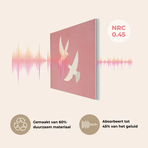 Duiven - Wit - Sierlijk PET vilt klein -USP_NL