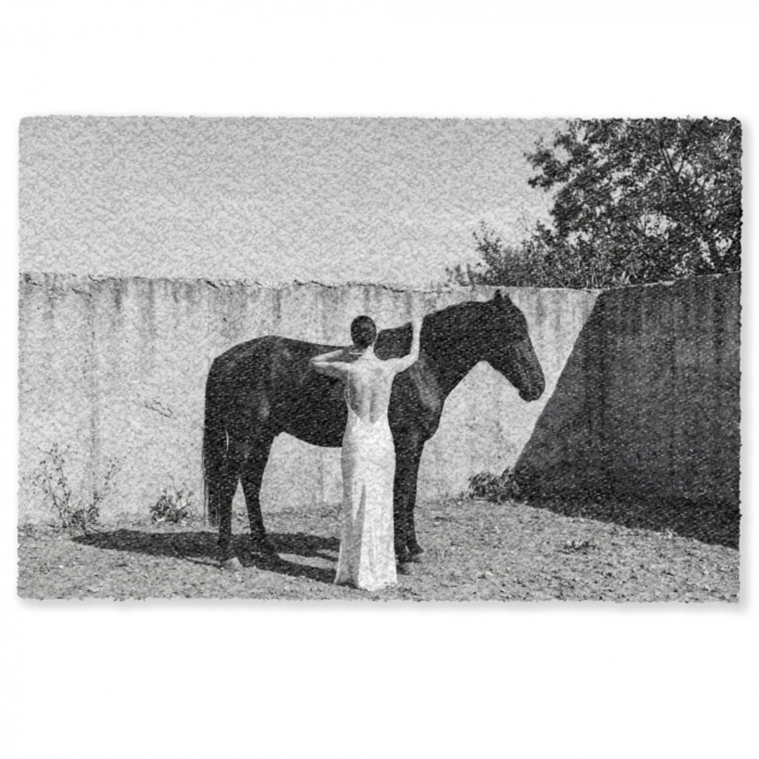 Vrouw - Paard - Artistiek Deurmat klein -zkaufland3d