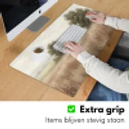 Landschap - Minimalistisch - Beige Muismat XXL klein -sfeer3