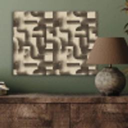 Abstract - Retro - Zwart PET vilt klein 837 -sfeer2
