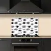 Ogen -  Gestileerd - Expressief keuken achterwand spatscherm klein 900 -sfeer1
