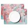 Eikenbladeren - Takken - Roze Placemat vinyl groot -zzsfeer2_Kitchenyeah-website
