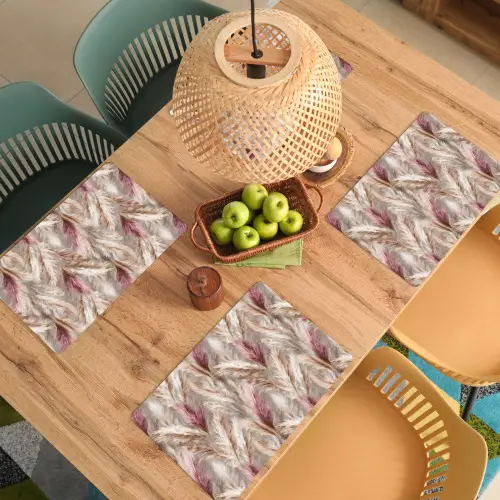 Pampasgras - Pluizig - Kleurrijk Placemat vinyl groot 368 -zzsfeer5_Kitchenyeah-website