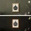 Kerstballen - Japandi - Christmas - Zwarte kerstballen Light Box met kabel (Wandlamp) klein -sfeer3