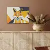 Vos - Oranje - Abstract - Driehoeken PET vilt klein -sfeer4