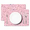 Terrazzo -  Patroon - Kleurrijk - Roze Placemat vinyl groot 368 -zzsfeer2_Kitchenyeah-website
