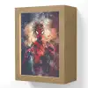 Superheld - Jongens - Rook - Kleuren Light Box met kabel (Wandlamp kind) klein -3d
