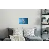 Lelies - Blauw - Glazen Muursticker klein -slaapkamer