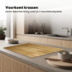Symmetrie van Bamboe Inductie beschermer vinyl 3mm klein -sfeer1