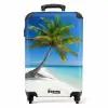 Palmbomen op strand NBS - Handbagage koffer - Kinderen Unisex middel -productfoto_recht