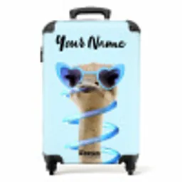 Sierk Struisvogel Blauw NBS - Handbagage koffer - Kinderen Unisex middel -productfoto_recht