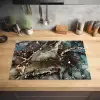 Marmer - Goud - Groen Inductie beschermer vinyl 3mm klein -sfeer5