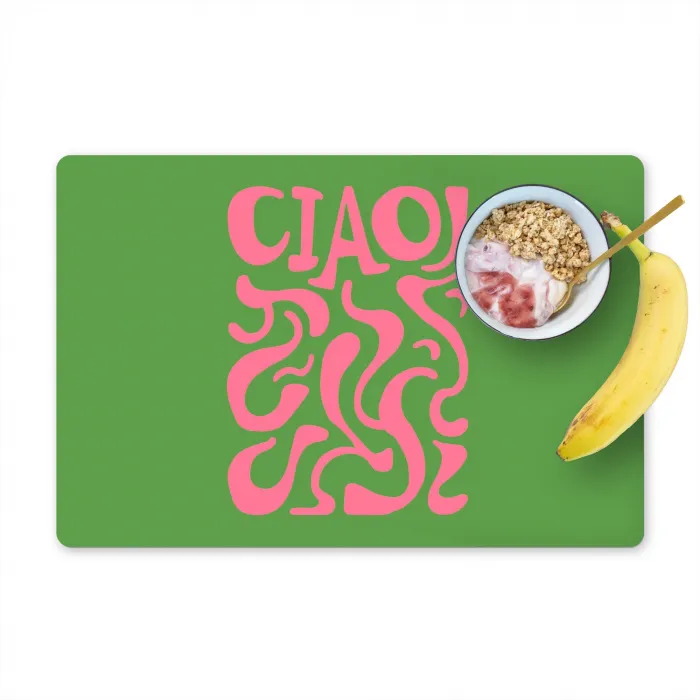 Abstract - Roze - Ciao - Vormen Placemat vinyl groot -zzzproduct_Kitchenyeah-website