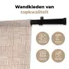 Strepen - Patroon - Terracotta Wandkleed katoen klein 269 -sfeer2