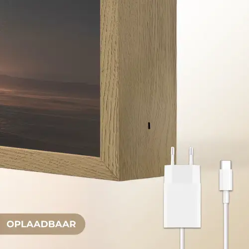 Piramide - Woestijn - Licht Light Box met batterij (Wandlamp) middel -USP_websiteoplaadbaarNL