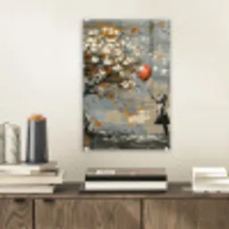 Boom - Graffiti - Banksy Style - Balloon Girl plexiglas 5mm klein -sfeer1