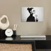 Vrouw - Champagne - Modern poster papier klein -sfeer1