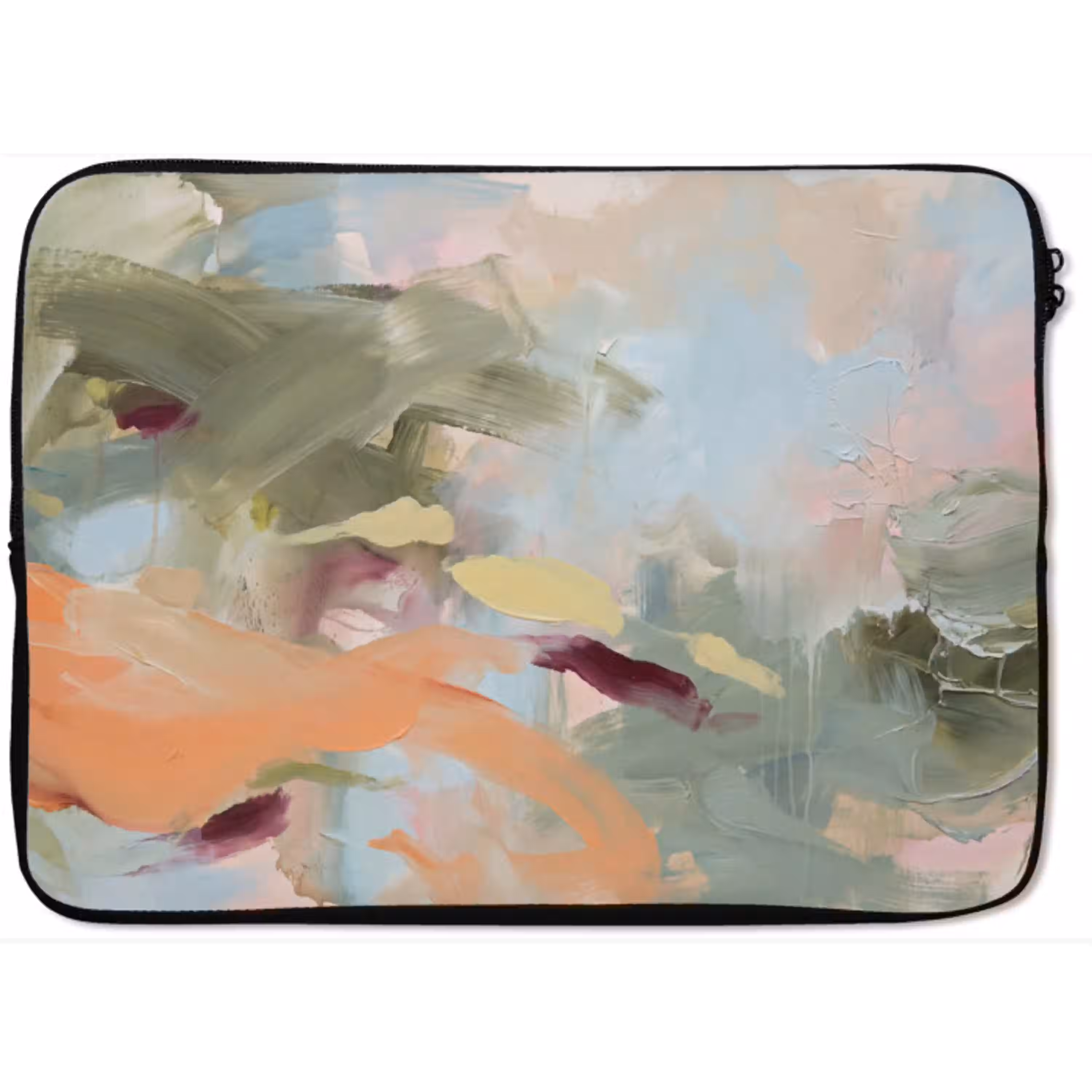 Abstract - Borstelstreken - Kunst - Modern - Pastel laptophoes neopreen klein -zkaufland3dotto