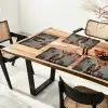 Geschilderd - Abstract - Uil - Bruin Placemat vinyl groot -zzsfeer4_Kitchenyeah-website