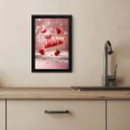 Aardbei - Taart- Eten - Roze KitchenYeah - Keuken - Fotolijst klein -sfeer2