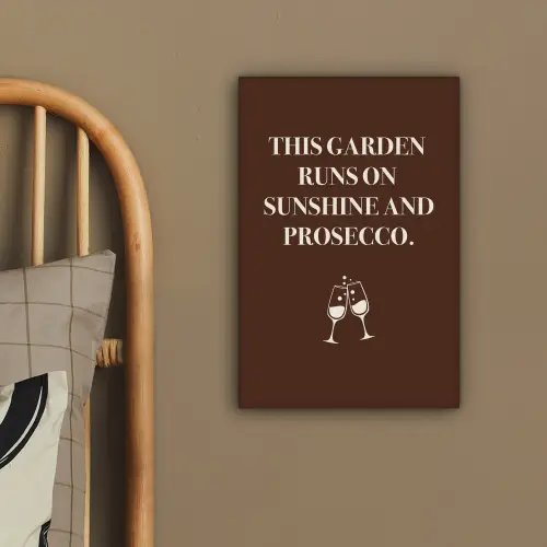 Bruin - Zomer - Quote - Drinken canvas 2cm klein -sfeer3