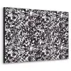 Spat - Stippen - Zwart - Wit Textielframe zwart klein 947 -3d