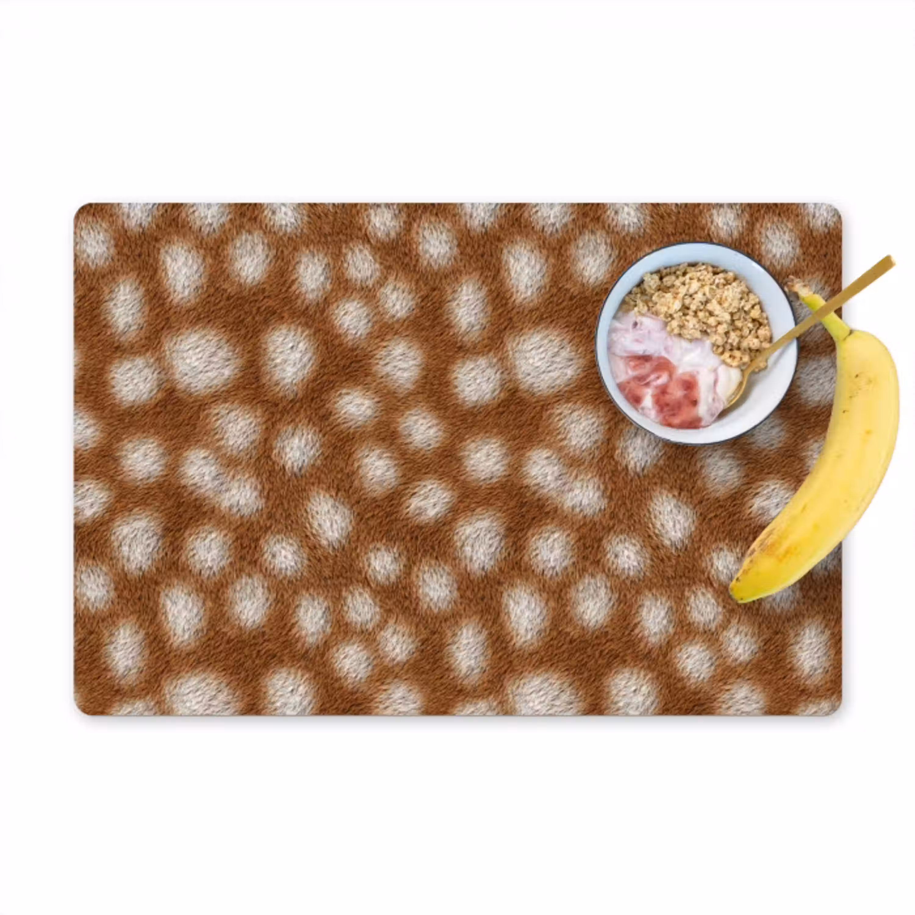 Hert - Vacht - Bruin Placemat vinyl groot 368 -zzzproduct_Kitchenyeah-website