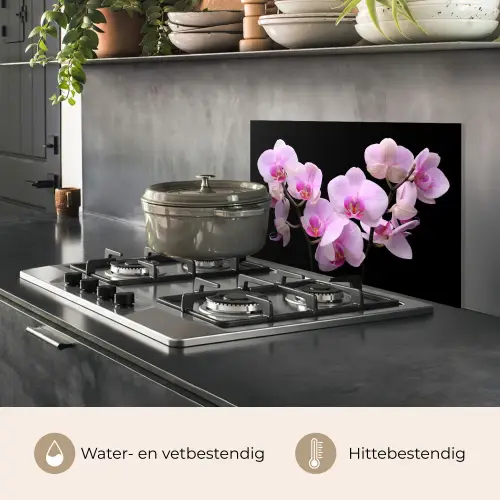 Orchidee - Bloemen - Roze - Flora keuken achterwand spatscherm klein -usp_NL