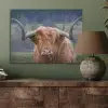 Schotse Hooglander - Koeienkop - Landschap - Natuur - Koe PET vilt klein -sfeer2