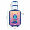 Schattige baby draak Kinderkoffer - Blauw klein -productfoto_formaten