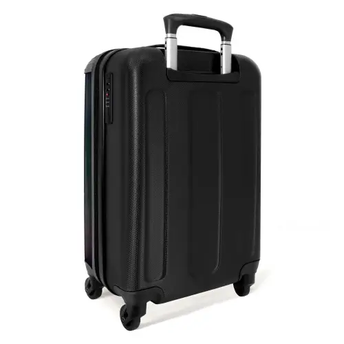 Koffer - Paard - Natuur - Bloemen - Bos - Dieren Koffer - NBS - Handbagage middel -achterkant