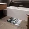 Pinguïn - Telefoon - Toilet - Zwart - Wit Badmat klein -sfeer3