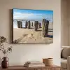 Zand - Strand - Paal - Water - Zomer Textielframe - compleet frame klein -sfeer3