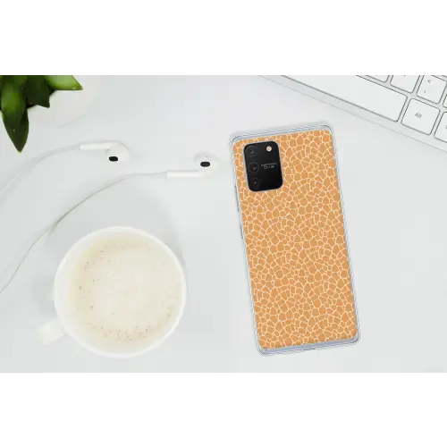 Giraf - Oranje - Patroon Telefoonhoesje Samsung Galaxy S10 Lite klein 364 -oordopS10Lite