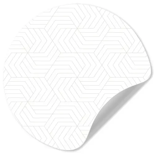Grafisch - Patroon - Modern Wandcirkel behangsticker klein 186 -3d