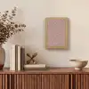 Donkerblauw - Roze - Patroom - Symmetrisch Light Box met kabel (Tafellamp) klein 925 -sfeer2