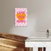 Valentijn - Love - Roze - Oranje KitchenYeah - Keuken - Canvas klein -sfeer3