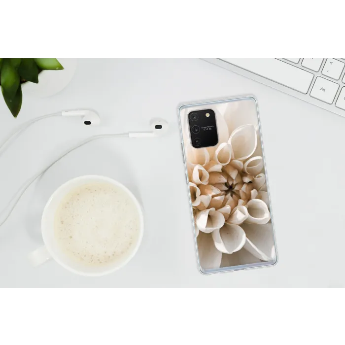 Bloemen - Wit - Natuur Telefoonhoesje Samsung Galaxy S10 Lite klein -oordopS10Lite
