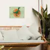 Dinosaurus - Groen - Planten - Cirkel tuinposter los doek klein -sfeer7